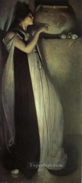  White Oil Painting - Isabella and the Pot of Basil John White Alexander